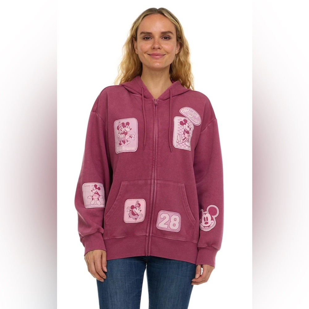 Women's Disney Mickey Mouse Character Full-Zip Hoodie